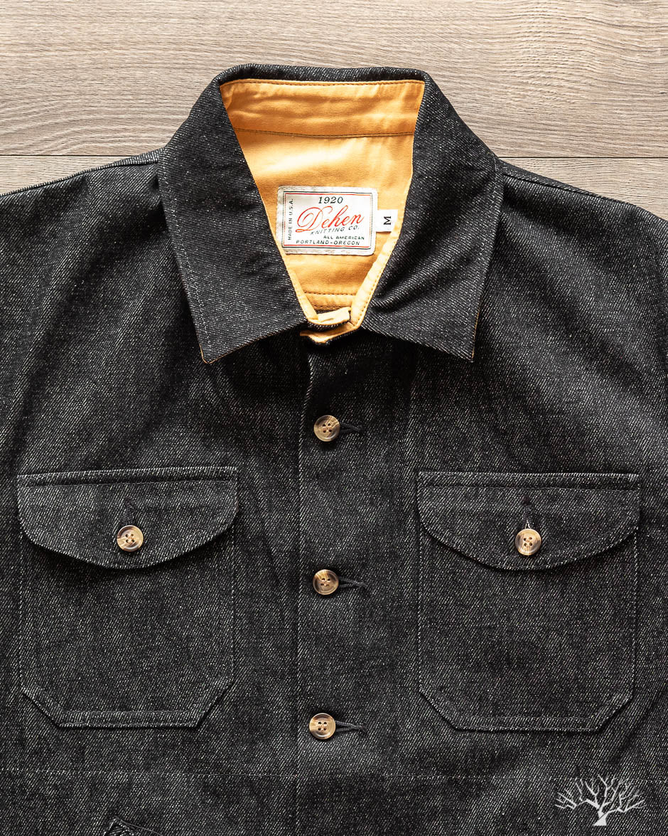Denim Crissman Overshirt - 14 oz Black Denim