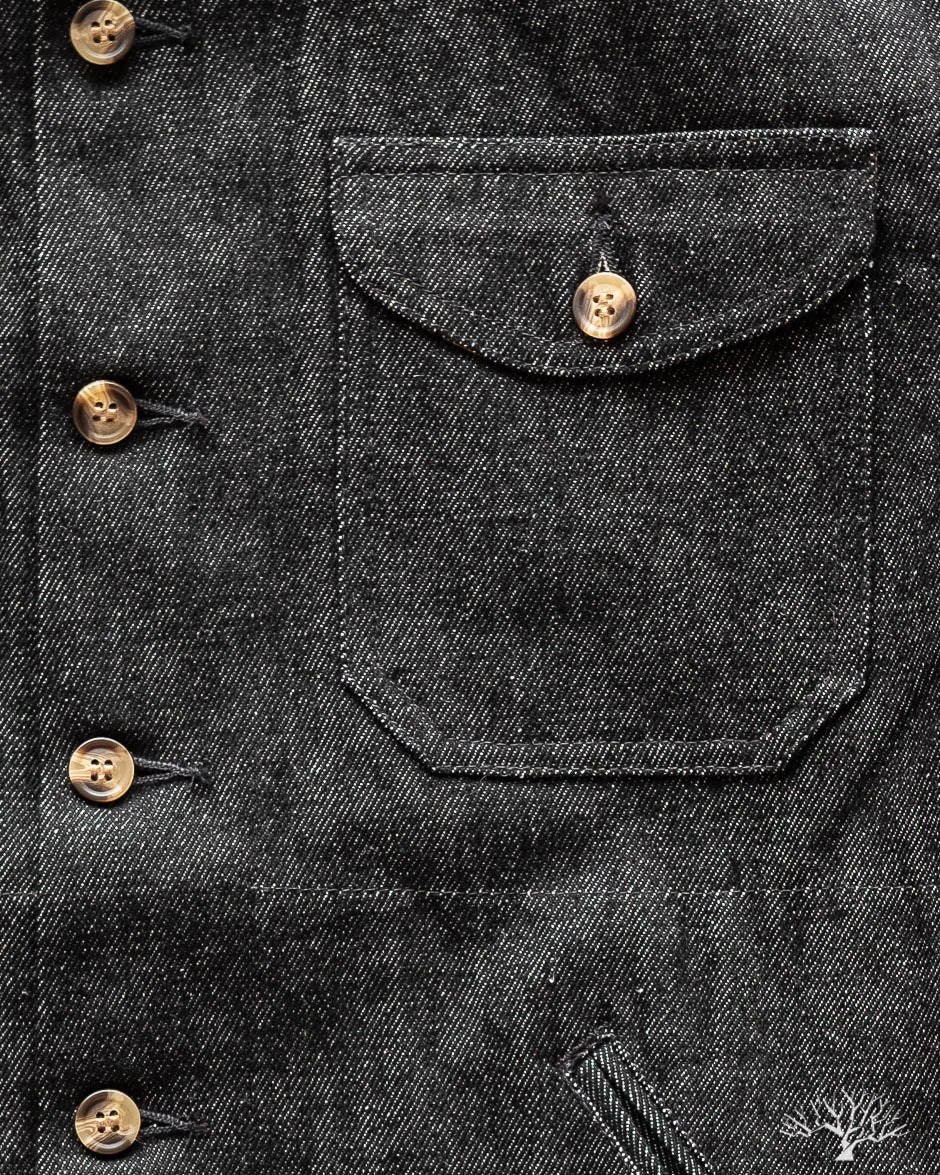 Denim Crissman Overshirt - 14 oz Black Denim