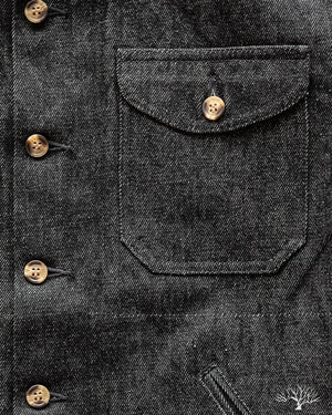 Denim Crissman Overshirt - 14 oz Black Denim