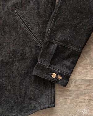Denim Crissman Overshirt - 14 oz Black Denim