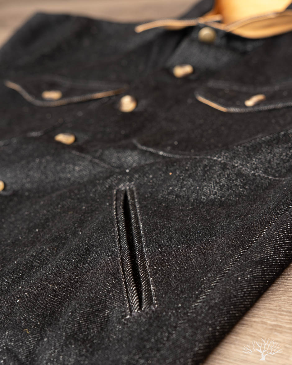 Denim Crissman Overshirt - 14 oz Black Denim