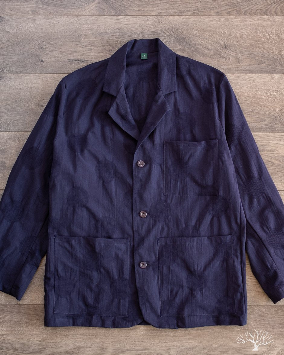 Gitman Vintage Dobby Dot Alfie Jacket - Navy