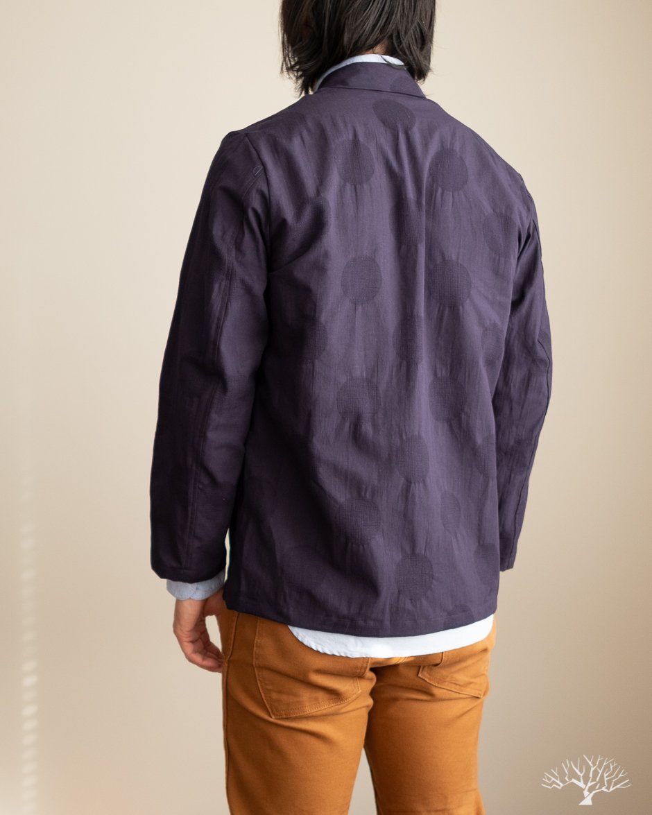 Gitman Vintage Dobby Dot Alfie Jacket - Navy