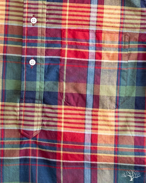 Gitman Vintage Archive Madras Popover - Red/Yellow