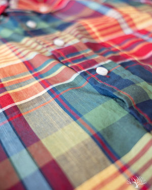 Gitman Vintage Archive Madras Popover - Red/Yellow