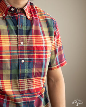 Gitman Vintage Archive Madras Popover - Red/Yellow