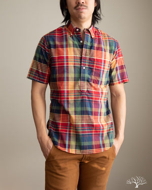 Gitman Vintage Archive Madras Popover - Red/Yellow