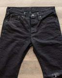 IH-777S-142od - Indigo Overdyed Black Slim Tapered Denim