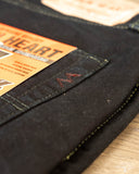 IH-777S-142od - Indigo Overdyed Black Slim Tapered Denim