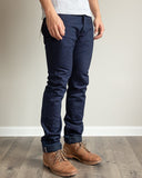 Iron Heart 19oz IH-555s-19ib Indigo Warp Black Weft Selvedge Denim Model Photos
