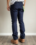 Iron Heart 19oz IH-555s-19ib Indigo Warp Black Weft Selvedge Denim Model Photos