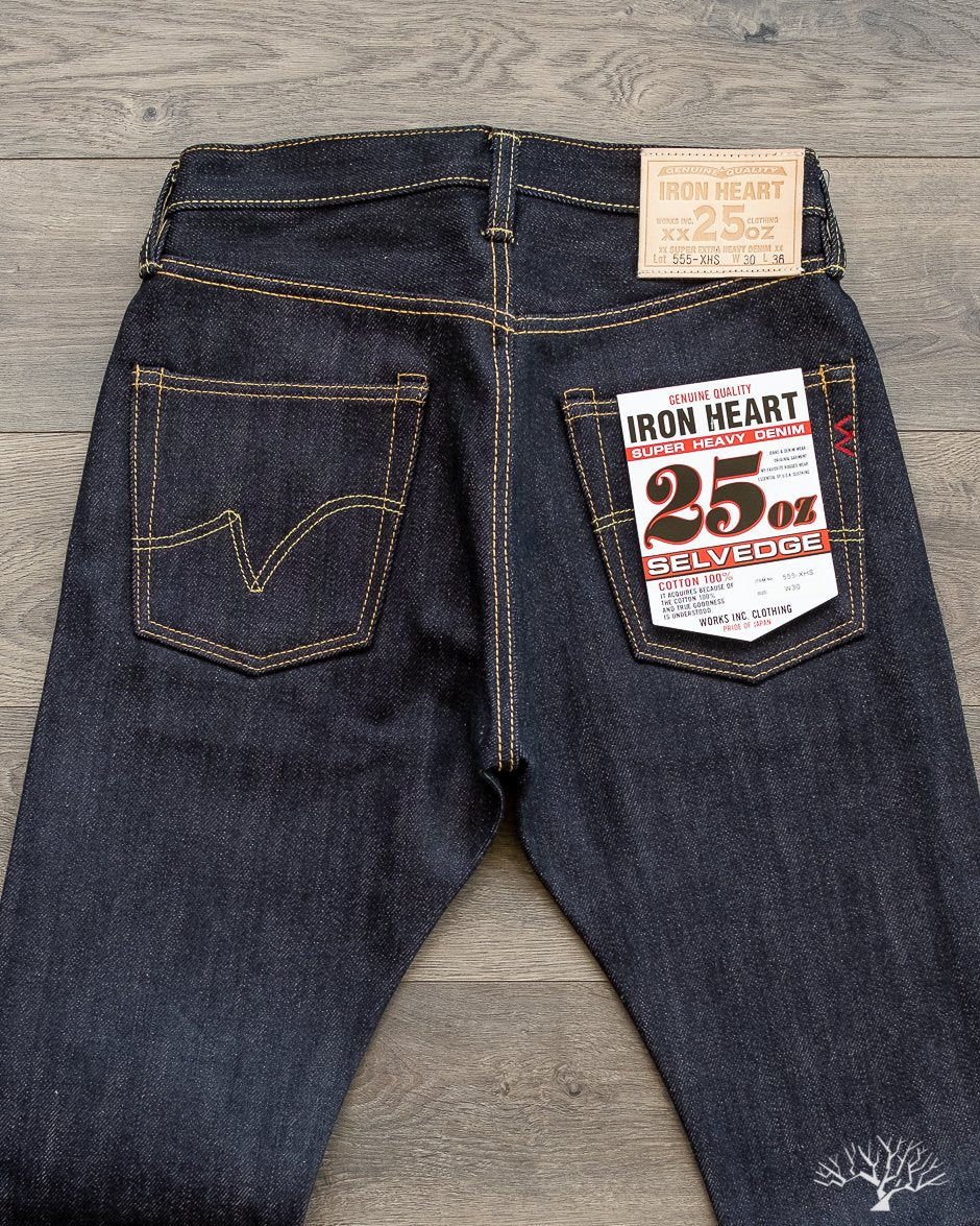 IH-555-XHS - 25oz Indigo Selvedge Super Slim Denim