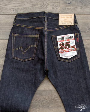 IH-555-XHS - 25oz Indigo Selvedge Super Slim Denim