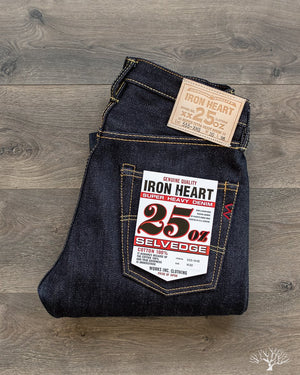 IH-555-XHS - 25oz Indigo Selvedge Super Slim Denim