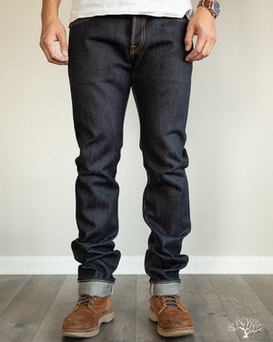 IH-555-XHS - 25oz Indigo Selvedge Super Slim Denim