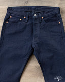 Iron Heart IH-555S-19ib - 19oz Indigo/Black Selvedge Super Slim Denim
