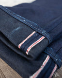 Iron Heart IH-555S-19ib - 19oz Indigo/Black Selvedge Super Slim Denim