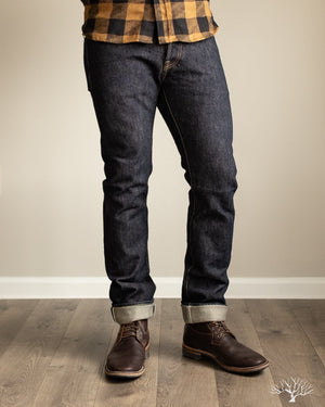 Iron Heart IH-555S-21- Indigo 21oz Japanese Selvedge Super-Slim Denim