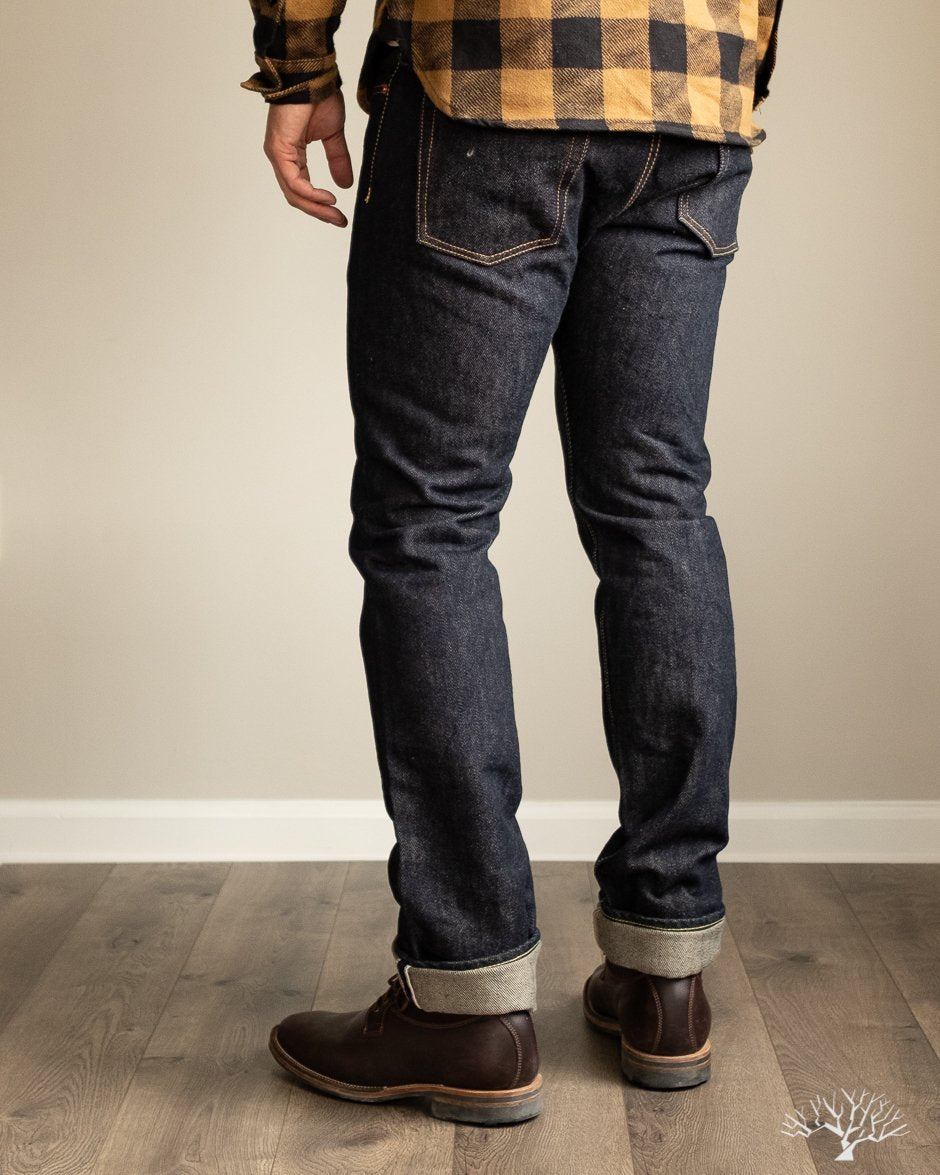Iron Heart IH-555S-21- Indigo 21oz Japanese Selvedge Super-Slim Denim