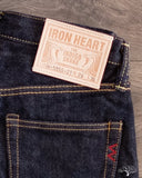 Iron Heart IH-555S-21- Indigo 21oz Japanese Selvedge Super-Slim Denim