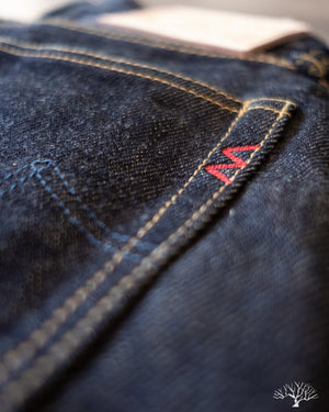 Iron Heart IH-555S-21- Indigo 21oz Japanese Selvedge Super-Slim Denim