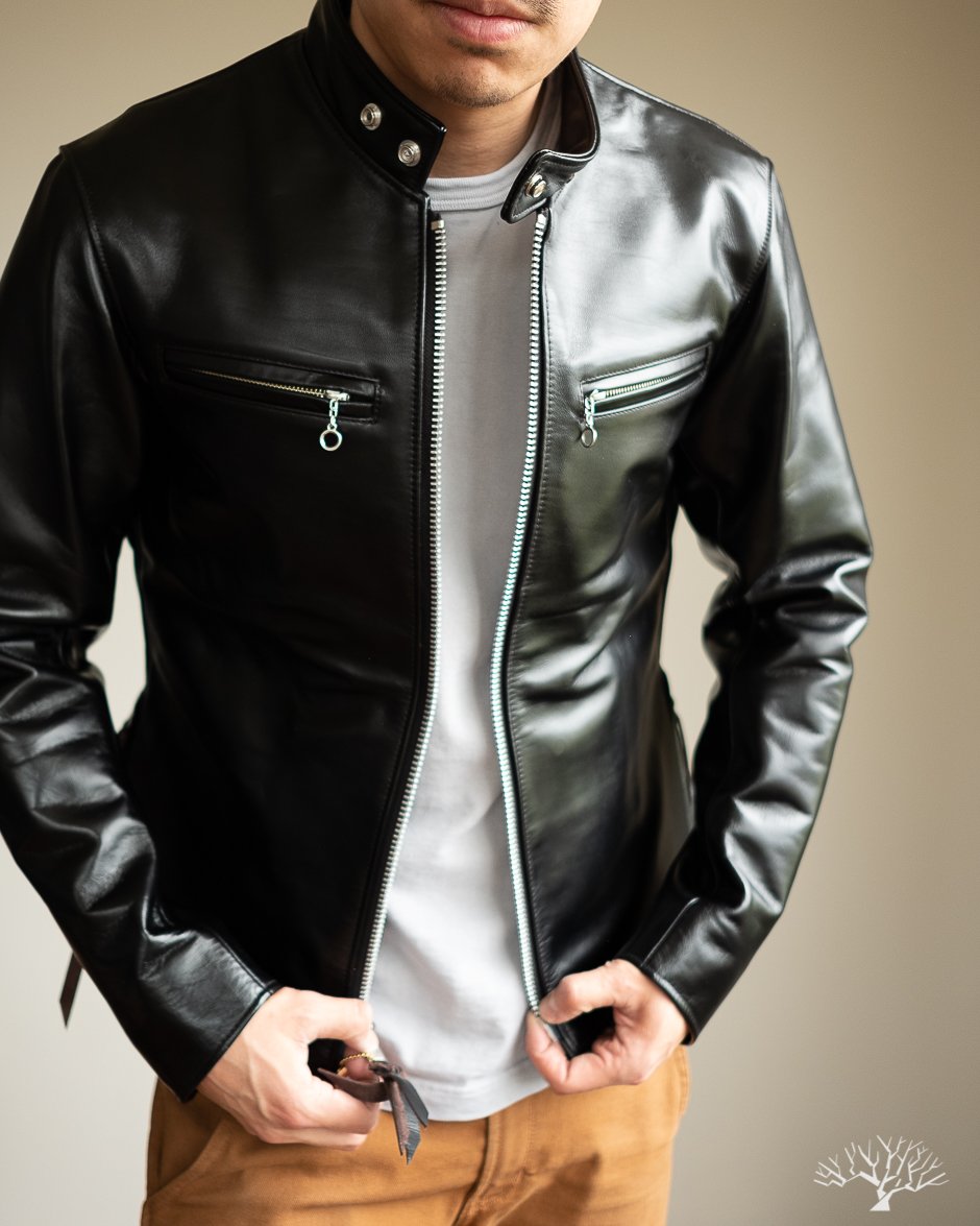 IHJ-35 - Japanese Horsehide Rider's Jacket - Black