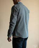 IHSH-07-IND - Indigo Hickory Stripe Western Shirt