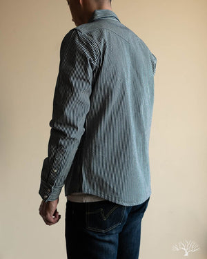 IHSH-07-IND - Indigo Hickory Stripe Western Shirt