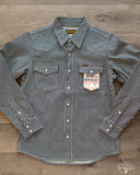 IHSH-07-IND - Indigo Hickory Stripe Western Shirt