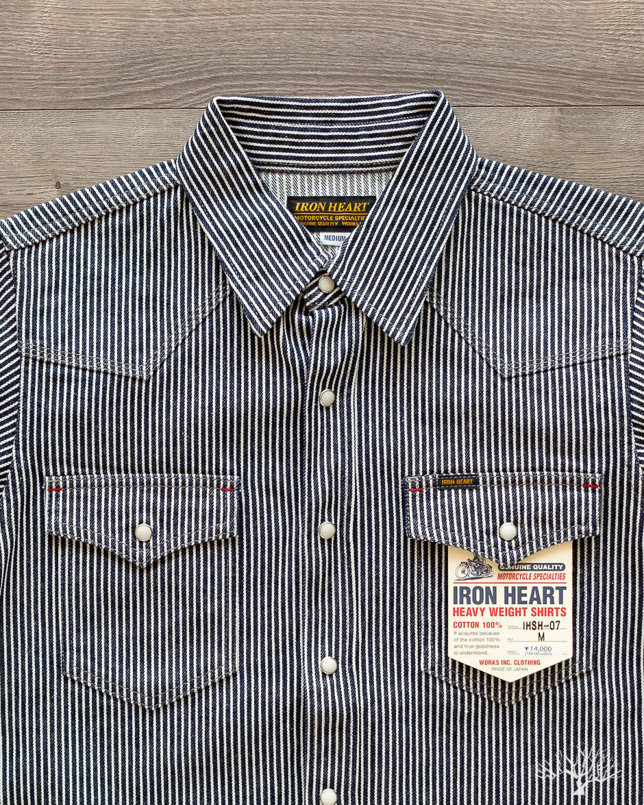 IHSH-07-IND - Indigo Hickory Stripe Western Shirt