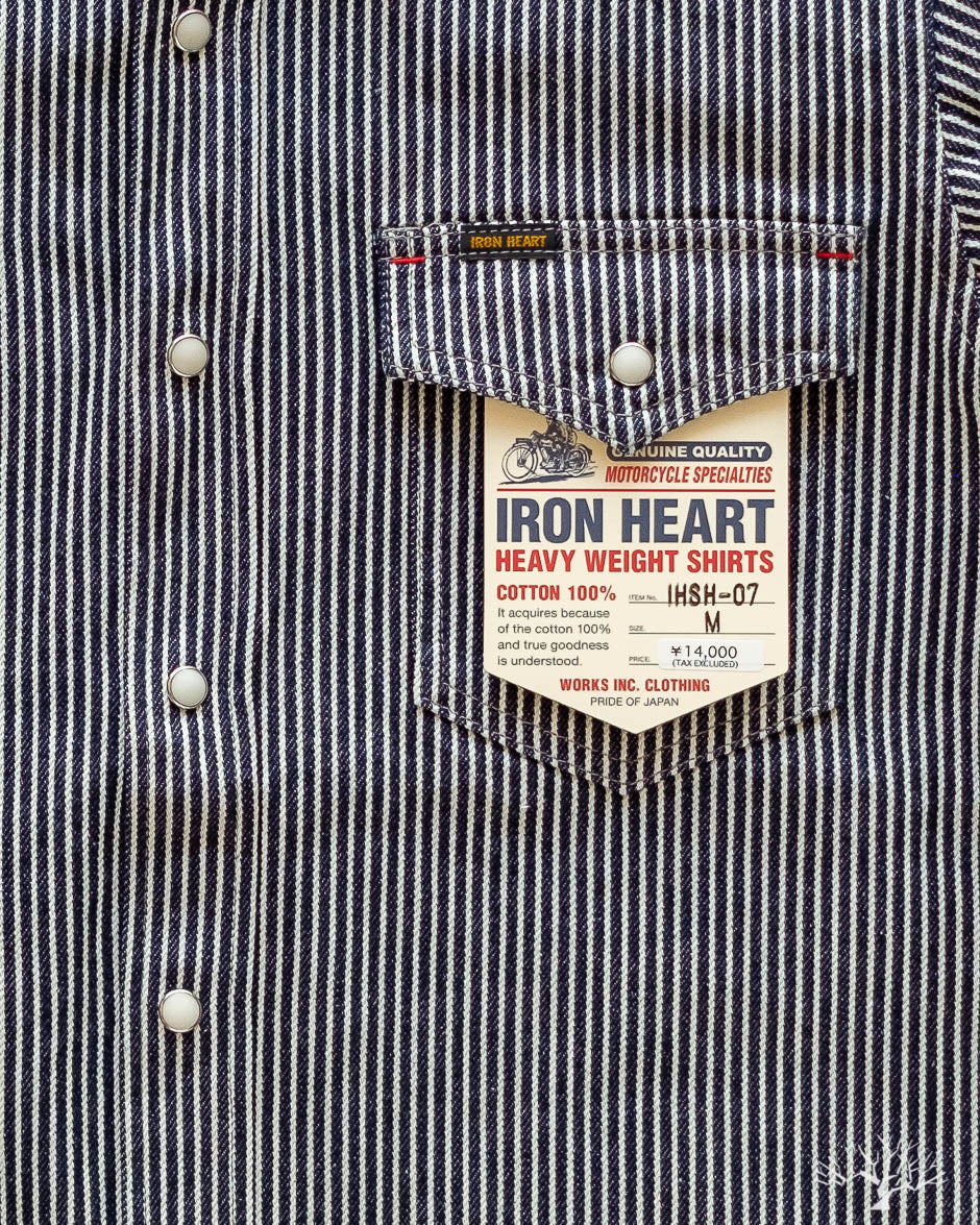 IHSH-07-IND - Indigo Hickory Stripe Western Shirt