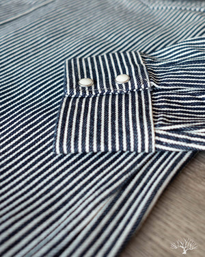 IHSH-07-IND - Indigo Hickory Stripe Western Shirt