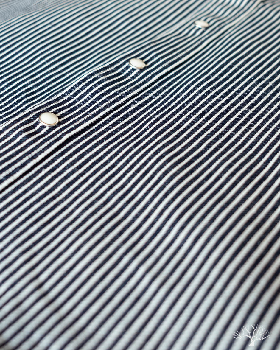 IHSH-07-IND - Indigo Hickory Stripe Western Shirt