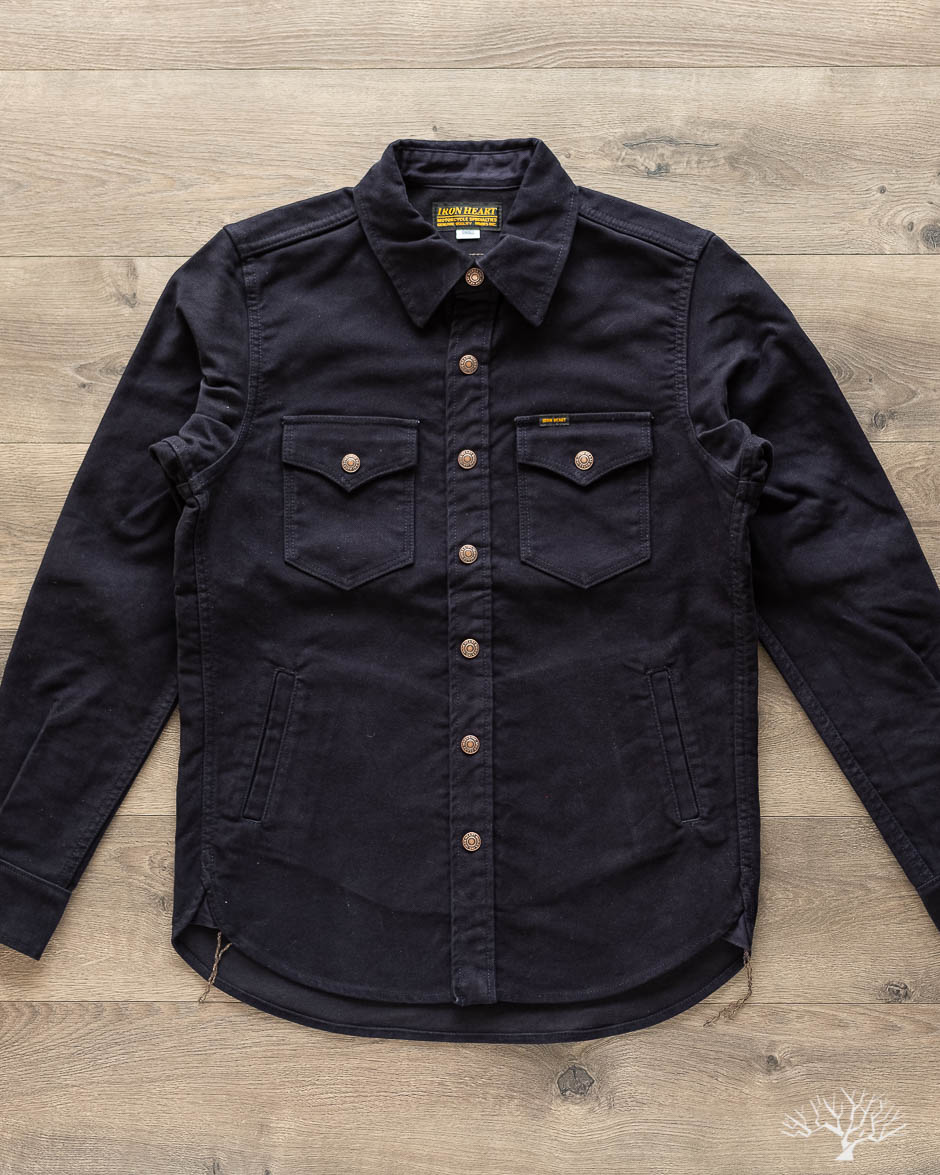 IHSH-216-NAV - Heavy Moleskin CPO Shirt - Navy