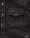 IHSH-218 12oz Black Selvedge Denim Western Shirt