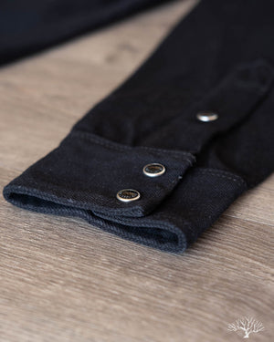 IHSH-218 12oz Black Selvedge Denim Western Shirt