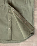 Iron Heart IHSH-235-OLV Military Serge Olive Western Shirt
