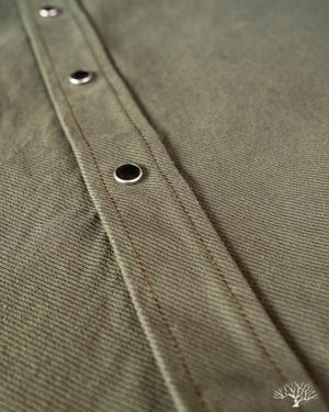 Iron Heart IHSH-235-OLV Military Serge Olive Western Shirt