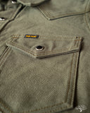 Iron Heart IHSH-235-OLV Military Serge Olive Western Shirt