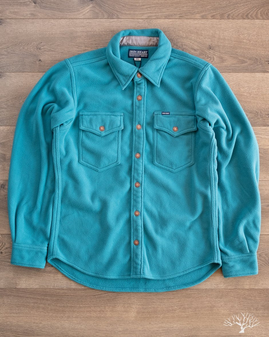 IHSH-287-TUR - Micro Fleece C.P.O. Shirt - Turquoise