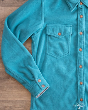 IHSH-287-TUR - Micro Fleece C.P.O. Shirt - Turquoise