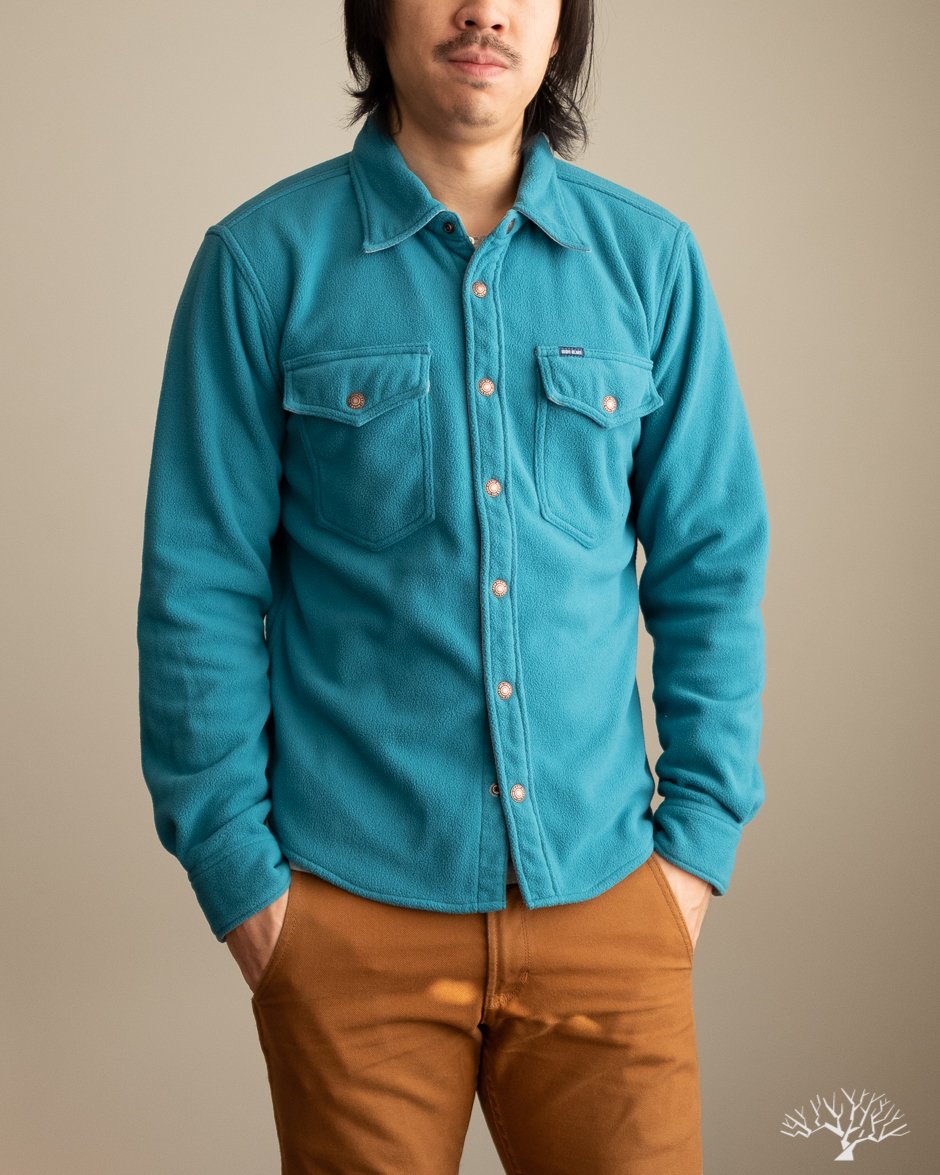 IHSH-287-TUR - Micro Fleece C.P.O. Shirt - Turquoise