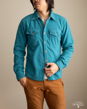 IHSH-287-TUR - Micro Fleece C.P.O. Shirt - Turquoise