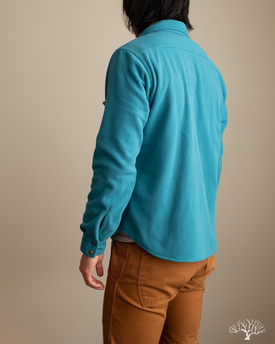 IHSH-287-TUR - Micro Fleece C.P.O. Shirt - Turquoise