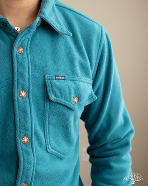 IHSH-287-TUR - Micro Fleece C.P.O. Shirt - Turquoise
