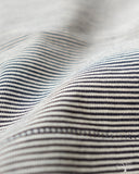 Merz b. Schwanen 215 Crew Neck Tee - Striped Ink Blue / Nature