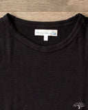 Merz b. Schwanen 2W15 Merino Wool Crew Neck Tee - Black