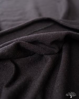 Merz b. Schwanen 2W15 Merino Wool Crew Neck Tee - Black