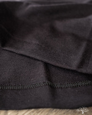Merz b. Schwanen 2W15 Merino Wool Crew Neck Tee - Black