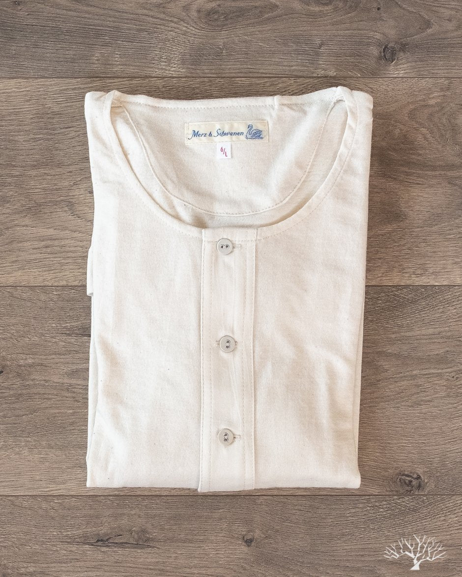 Merz b. Schwanen 102 Vintage Henley - Nature